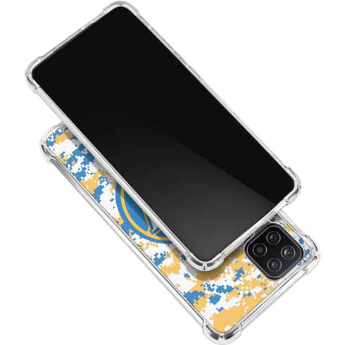 NBA Golden State Warriors Digi Camo Galaxy A12 Clear Case