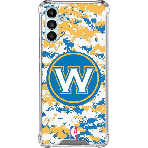 NBA Golden State Warriors Digi Camo Galaxy A13 5G Clear Case