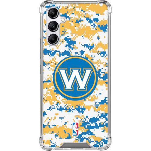 NBA Golden State Warriors Digi Camo Galaxy A15 5G Clear Case