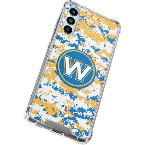 NBA Golden State Warriors Digi Camo Galaxy A15 5G Clear Case