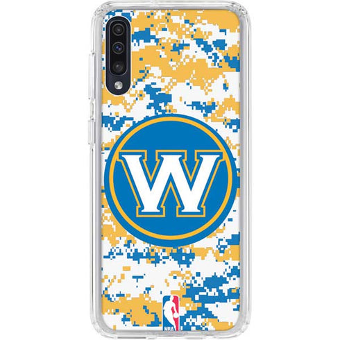 NBA Golden State Warriors Digi Camo Galaxy A50 Clear Case