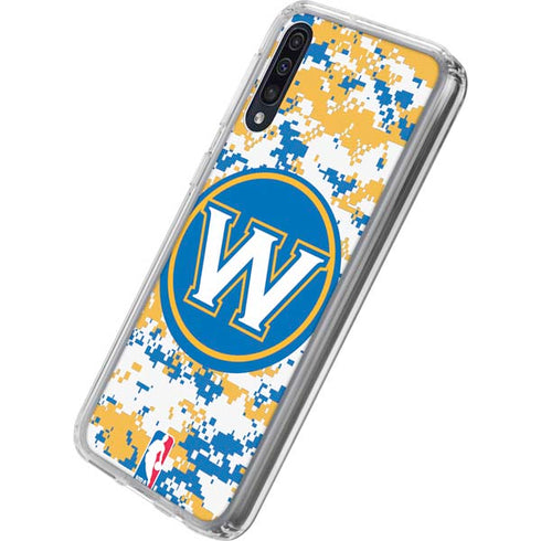 NBA Golden State Warriors Digi Camo Galaxy A50 Clear Case