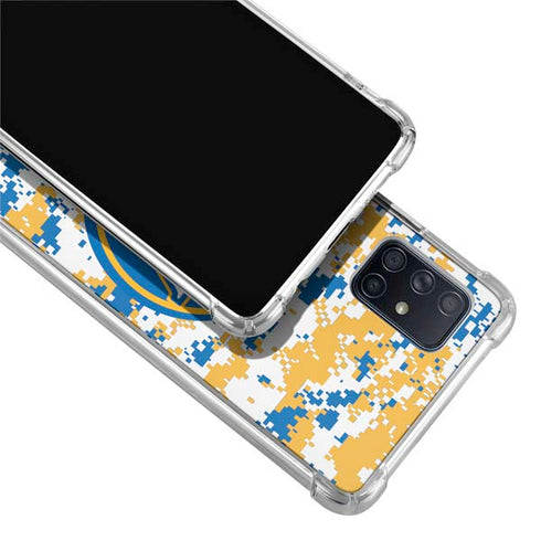 NBA Golden State Warriors Digi Camo Galaxy A51 5G Clear Case