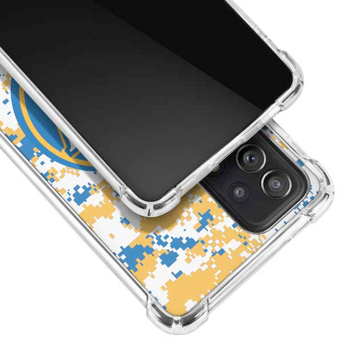 NBA Golden State Warriors Digi Camo Galaxy A52 5G Clear Case