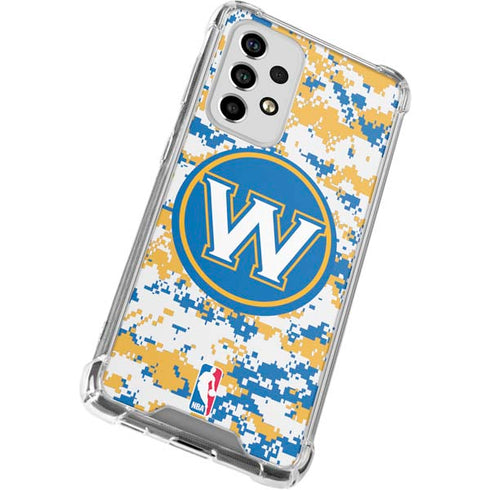 NBA Golden State Warriors Digi Camo Galaxy A53 5G Clear Case