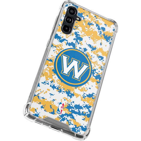 NBA Golden State Warriors Digi Camo Galaxy A54 5G Clear Case