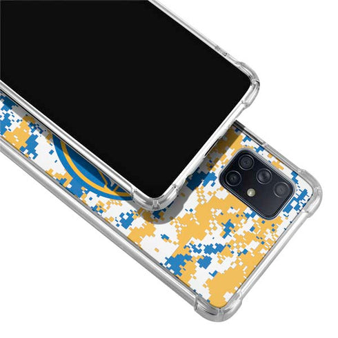 NBA Golden State Warriors Digi Camo Galaxy A71 5G Clear Case