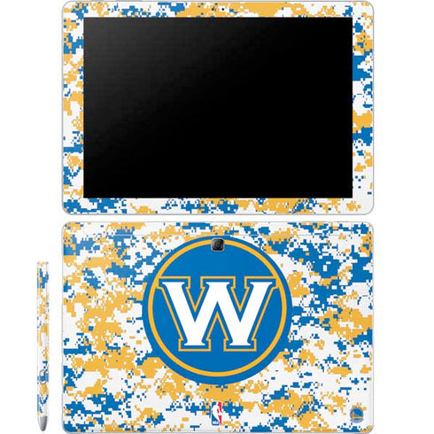 NBA Golden State Warriors Digi Camo Galaxy Book 12in Skin