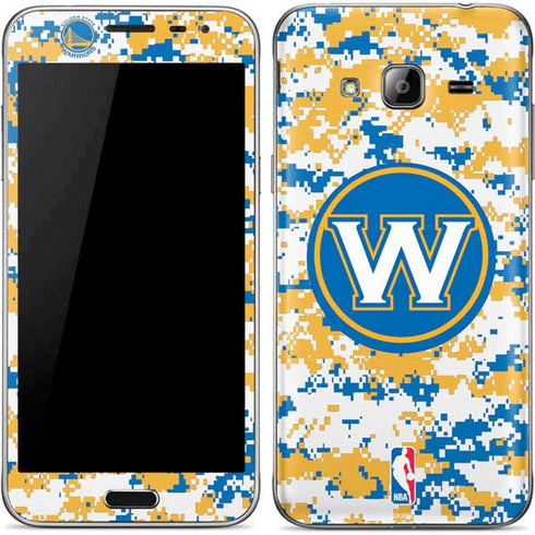 NBA Golden State Warriors Digi Camo Galaxy J3 Skin