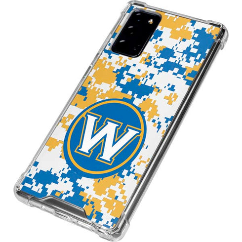 NBA Golden State Warriors Digi Camo Galaxy Note20 5G Clear Case