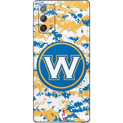 NBA Golden State Warriors Digi Camo Galaxy Note20 5G Skin