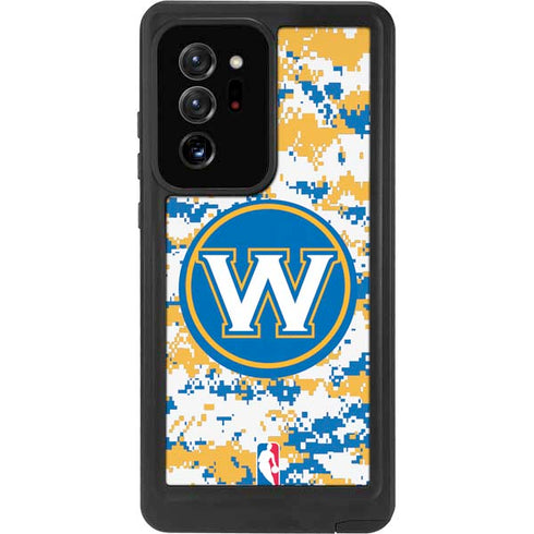 NBA Golden State Warriors Digi Camo Galaxy Note20 Ultra 5G Waterproof Case