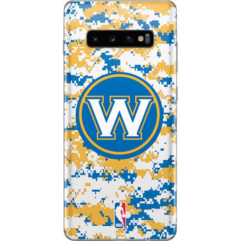 NBA Golden State Warriors Digi Camo Galaxy S10 Plus Skin