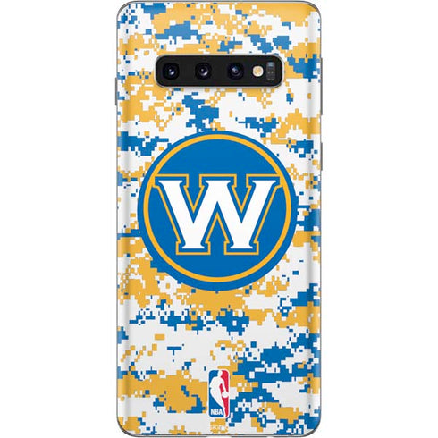 NBA Golden State Warriors Digi Camo Galaxy S10 Skin