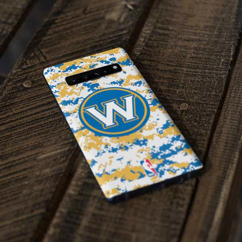 NBA Golden State Warriors Digi Camo Galaxy S10 Skin