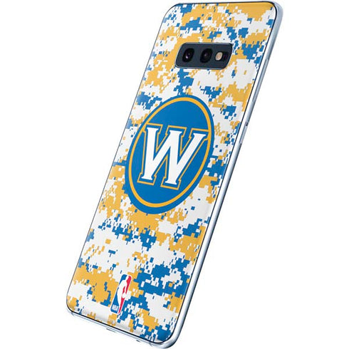 NBA Golden State Warriors Digi Camo Galaxy S10e Skin