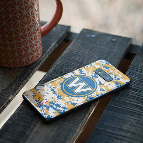 NBA Golden State Warriors Digi Camo Galaxy S10e Skin