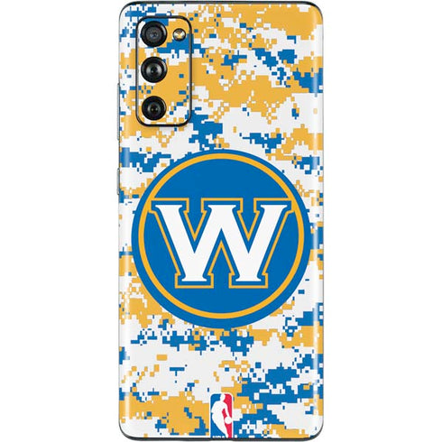 NBA Golden State Warriors Digi Camo Galaxy S20 Fan Edition Skin