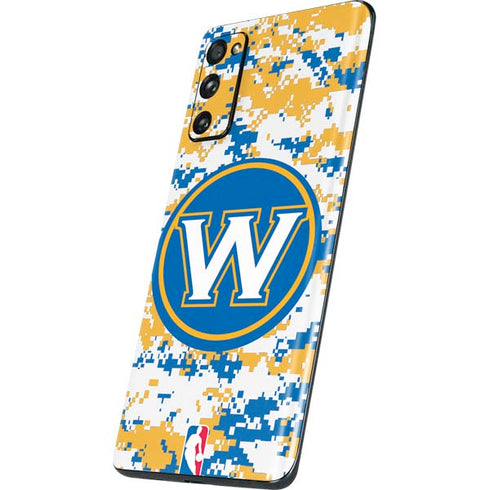 NBA Golden State Warriors Digi Camo Galaxy S20 Fan Edition Skin