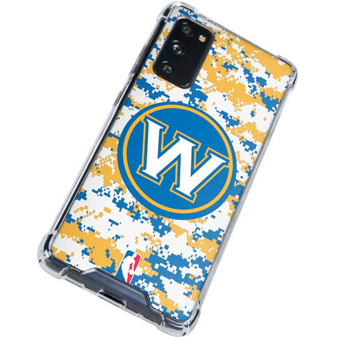 NBA Golden State Warriors Digi Camo Galaxy S20 FE Clear Case