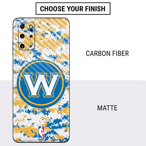 NBA Golden State Warriors Digi Camo Galaxy S20 Plus Skin