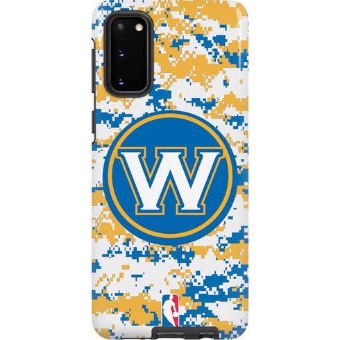 NBA Golden State Warriors Digi Camo Galaxy S20 Pro Case
