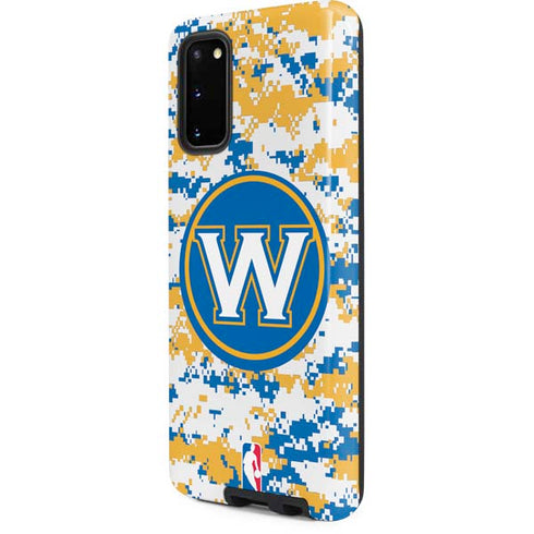 NBA Golden State Warriors Digi Camo Galaxy S20 Pro Case