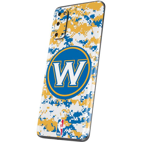 NBA Golden State Warriors Digi Camo Galaxy S20 Skin