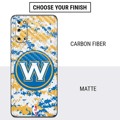 NBA Golden State Warriors Digi Camo Galaxy S20 Skin