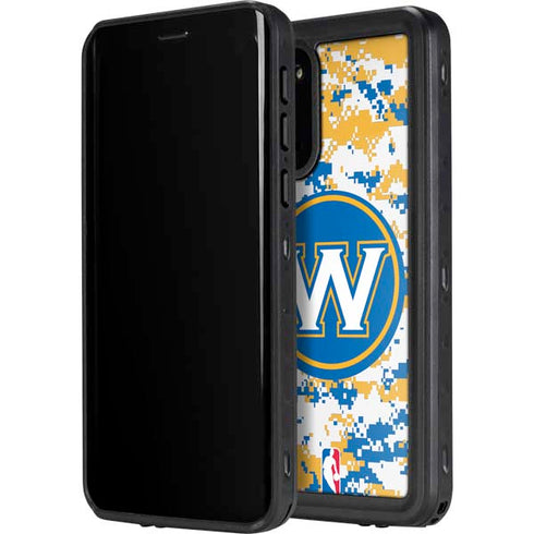 NBA Golden State Warriors Digi Camo Galaxy S20 Waterproof Case