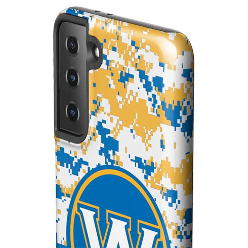 NBA Golden State Warriors Digi Camo Galaxy S21 Plus 5G Pro Case