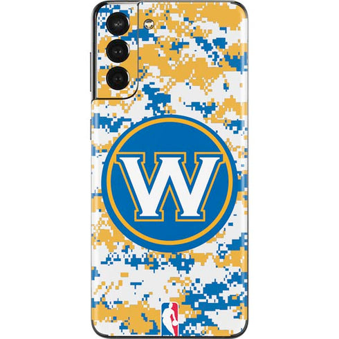 NBA Golden State Warriors Digi Camo Galaxy S21 Plus 5G Skin