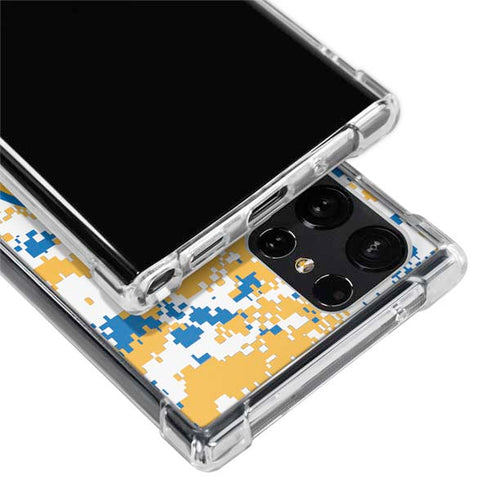 NBA Golden State Warriors Digi Camo Galaxy S22 Ultra Clear Case