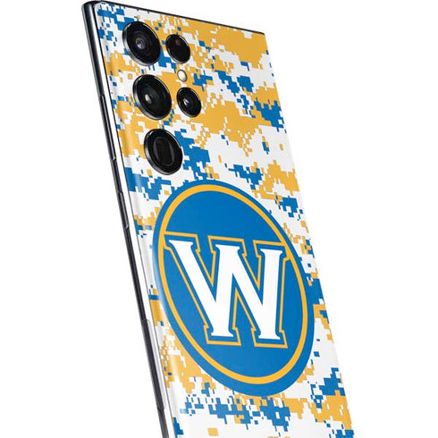 NBA Golden State Warriors Digi Camo Galaxy S22 Ultra Skin