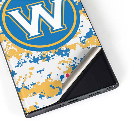 NBA Golden State Warriors Digi Camo Galaxy S22 Ultra Skin