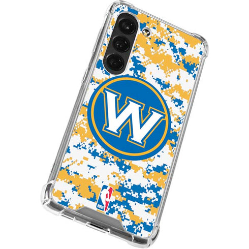 NBA Golden State Warriors Digi Camo Galaxy S23 Clear Case