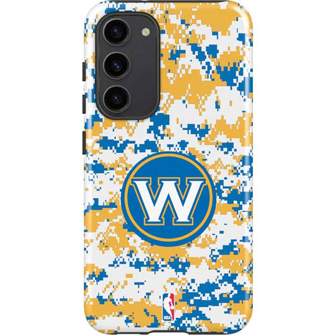 NBA Golden State Warriors Digi Camo Galaxy S23 Plus Pro Case