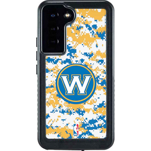NBA Golden State Warriors Digi Camo Galaxy S23 Plus Waterproof Case