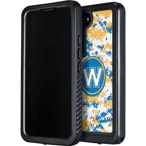 NBA Golden State Warriors Digi Camo Galaxy S23 Plus Waterproof Case