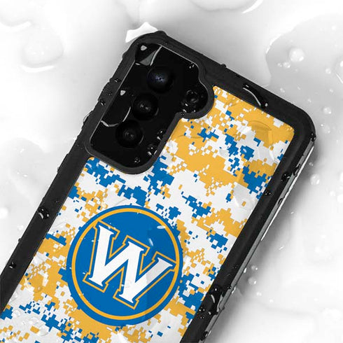 NBA Golden State Warriors Digi Camo Galaxy S23 Plus Waterproof Case