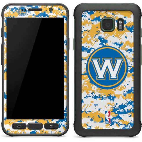 NBA Golden State Warriors Digi Camo Galaxy S7 Active Skin