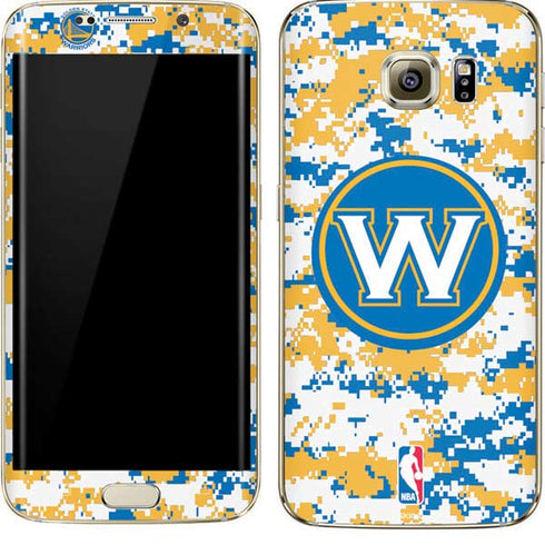 NBA Golden State Warriors Digi Camo Galaxy S7 Edge Skin