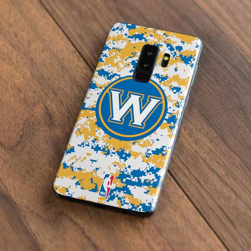 NBA Golden State Warriors Digi Camo Galaxy S9 Plus Skin