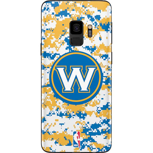 NBA Golden State Warriors Digi Camo Galaxy S9 Skin