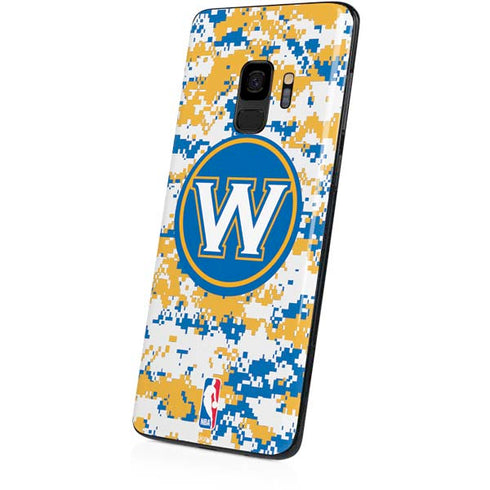 NBA Golden State Warriors Digi Camo Galaxy S9 Skin