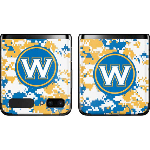 NBA Golden State Warriors Digi Camo Galaxy Z Flip Skin