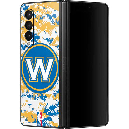 NBA Golden State Warriors Digi Camo Galaxy Z Fold3 5G Skin