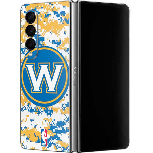 NBA Golden State Warriors Digi Camo Galaxy Z Fold4 5G Skin