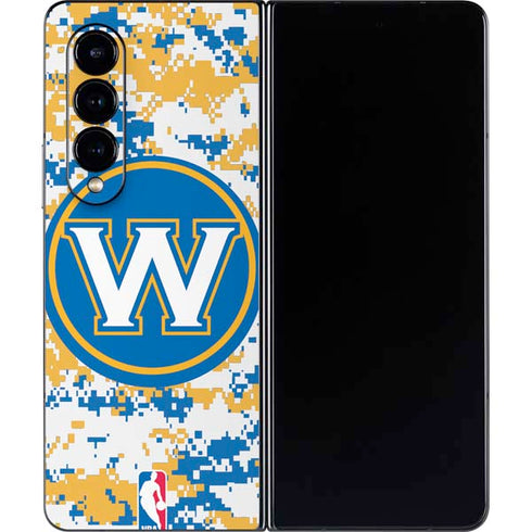 NBA Golden State Warriors Digi Camo Galaxy Z Fold4 5G Skin