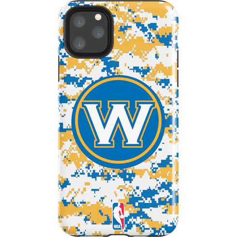 NBA Golden State Warriors Digi Camo iPhone 11 Pro Max Impact Case